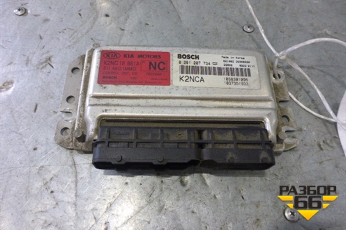 Блок управления двигателем (1.6л S6D) (K2NC18881A) для Kia Shuma с 2001-2004г (Шума)