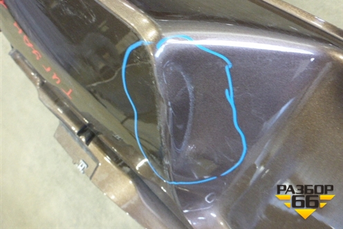 Бампер задний (5NU807421) для Volkswagen Tiguan с 2011-2016г (Тигуан)