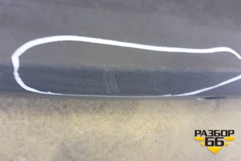 Юбка заднего бампера (под парктроник) (5E5807521) для Skoda Octavia (A7) с 2013г (Октавия)