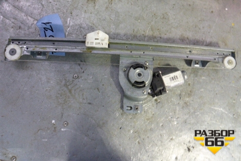 Стеклоподъёмник электрический задний левый для Renault Kangoo с 2008г (Кангу)