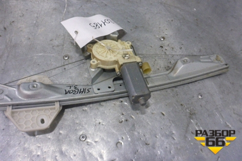 Стеклоподъёмник электрический задний левый (820023258A) для Renault Symbol с 2008г (Симбол)