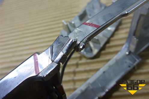 Накладка заднего бампера (A1668852474) для Mercedes Benz GL-Klass X166 с 2012г (ГЛ)