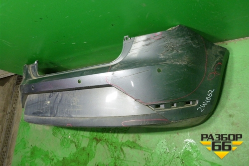 Бампер задний (после 2012г 3х дверный кузов под парктроник с юбкой) для Seat Ibiza с 2008-2017г (Ибица)