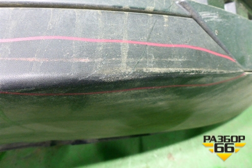 Бампер задний (после 2012г 3х дверный кузов под парктроник с юбкой) для Seat Ibiza с 2008-2017г (Ибица)