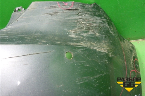 Бампер задний (после 2012г 3х дверный кузов под парктроник с юбкой) для Seat Ibiza с 2008-2017г (Ибица)