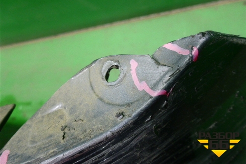 Бампер задний (после 2012г 3х дверный кузов под парктроник с юбкой) для Seat Ibiza с 2008-2017г (Ибица)