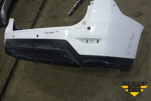 Бампер задний (под парктроник) (850223KN0H) для Nissan Pathfinder (R52R) с 2012-2020г (Патфиндер)
