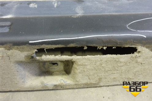 Накладка на порог наружная правая (6H52101D56) для Land Rover Freelander 2 с 2007г (Фрилендер)