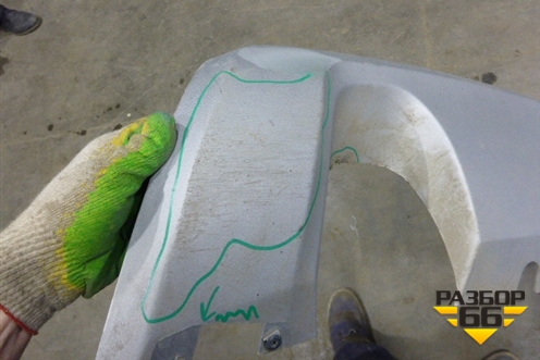 Накладка заднего бампера (850700171R) для Nissan Terrano с 2014г (Терано)