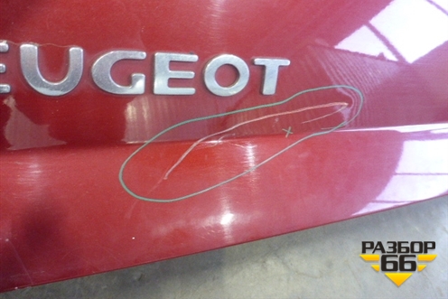 Крышка багажника для Peugeot 407 с 2004г