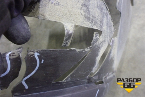 Бампер задний (до 2014г с накладкой) для BMW X3 F25 с 2010-2017г (Х3 Ф25)