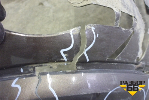 Бампер задний (до 2014г с накладкой) для BMW X3 F25 с 2010-2017г (Х3 Ф25)