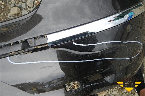 Бампер задний (без юбки после 2012г под парктроник) для Volkswagen Passat-CC с 2008г (Пассат ЦЦ)