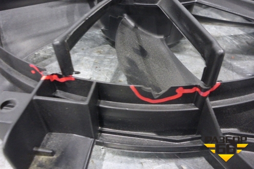 Вентилятор охлаждения радиатора (в сборе новый) (4805156) для Chevrolet Captiva с 2006-2011г (Каптива 1 до рестаилинг)