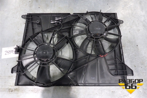 Вентилятор охлаждения радиатора (в сборе новый) (4805156) для Chevrolet Captiva с 2006-2011г (Каптива 1 до рестаилинг)