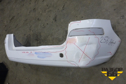 Бампер задний для Opel Zafira B с 2005-2012г (Зафира Б)