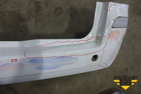 Бампер задний для Opel Zafira B с 2005-2012г (Зафира Б)