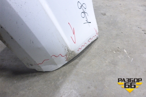 Бампер задний для Opel Zafira B с 2005-2012г (Зафира Б)