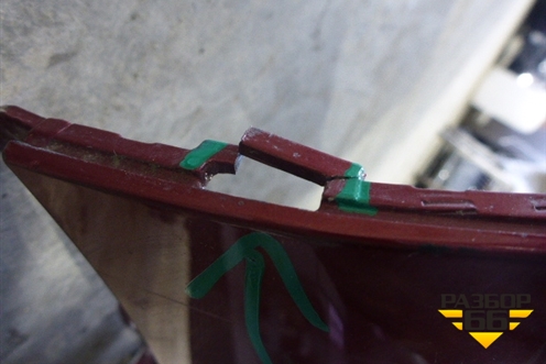 Бампер задний (5NU807421) для Volkswagen Tiguan с 2011-2016г (Тигуан)