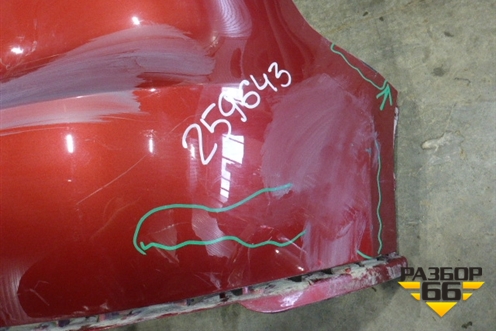 Бампер задний (5NU807421) для Volkswagen Tiguan с 2011-2016г (Тигуан)