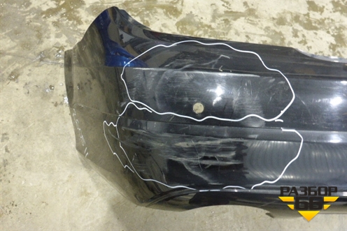 Бампер задний (до 2010г под парктроник) (A2048850238) для Mercedes Benz C-Klass W204 с 2007-2014г (Ц)