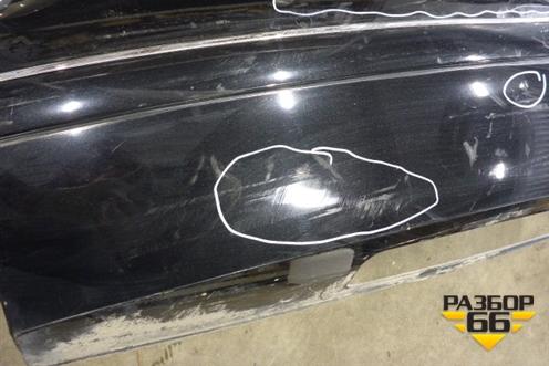 Бампер задний (под парктроник с юбкой) для Audi A8 с 2009-2017г (А8)