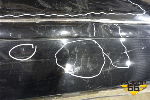 Бампер задний (под парктроник с юбкой) для Audi A8 с 2009-2017г (А8)