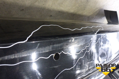 Бампер задний (под парктроник с юбкой) для Audi A8 с 2009-2017г (А8)