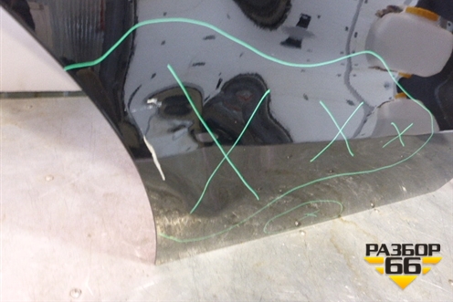 Дверь задняя правая (A1667300205) для Mercedes Benz ML-Klass W166 c 2011г (МЛ)