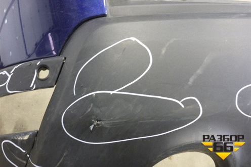 Бампер задний (под парктроник) (DK6217F954AC) для Land Rover Range Rover Sport с 2013-2022г (Спорт)