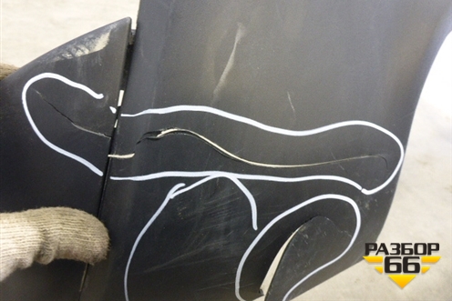 Бампер задний (под парктроник) (DK6217F954AC) для Land Rover Range Rover Sport с 2013-2022г (Спорт)