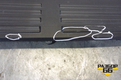 Накладка заднего бампера (5216260060) для Lexus GX-460 с 2009г (ГХ)