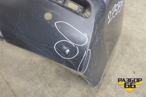 Бампер задний (под парктроник без накладки) (5215948170) для Toyota Highlander с 2007-2013г (Хайлендер)