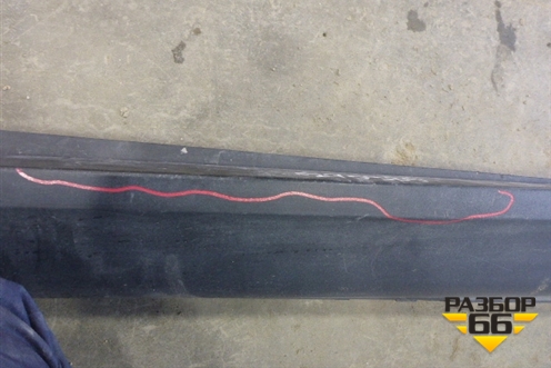 Накладка на порог наружная левая (51777176233) для BMW X6 E71 с 2008-2014г (Х6 Е71)