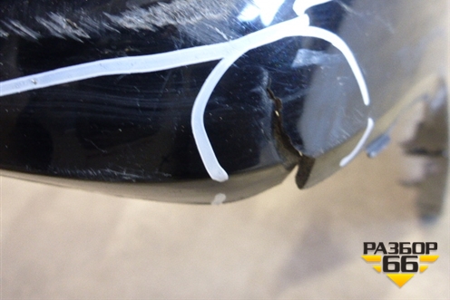 Бампер задний (верхняя часть после 2012г под парктроник) для Kia Sorento II с 2009-2021г (Соренто 2)