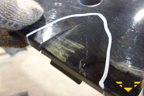 Бампер задний (верхняя часть после 2012г под парктроник) для Kia Sorento II с 2009-2021г (Соренто 2)