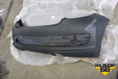 Бампер задний (новый 3х дверный кузов SPORT) для Peugeot 207 с 2006-2015г