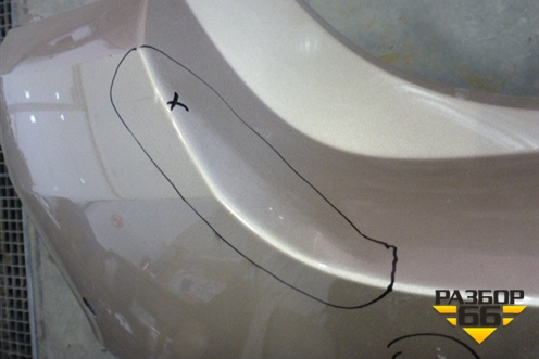 Бампер задний (до 2013г седан под парктроник и две трубы) (15857711) для BMW 5-серия F10/F11 с 2009-2016г