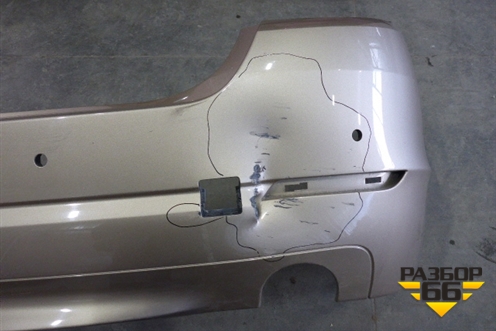 Бампер задний (до 2013г седан под парктроник и две трубы) (15857711) для BMW 5-серия F10/F11 с 2009-2016г