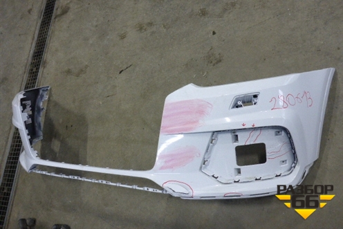 Бампер передний (без юбки после 2014г под омыватели) (8U807437AD) для Audi Q3 с 2011-2018г (Ку 3)