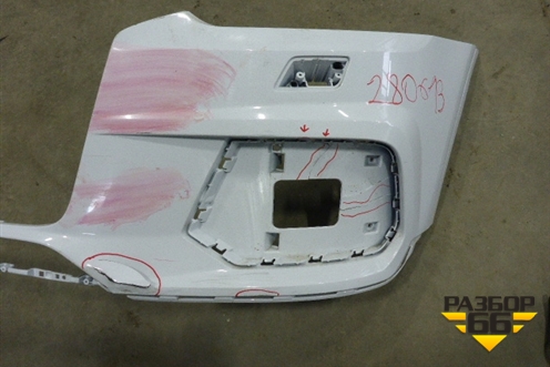 Бампер передний (без юбки после 2014г под омыватели) (8U807437AD) для Audi Q3 с 2011-2018г (Ку 3)