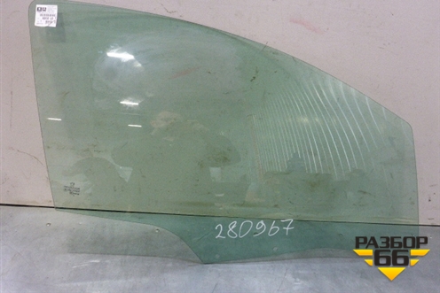 Стекло двери передней правой (3х дверный кузов новое 2009г) (9202L0) для Peugeot 207 с 2006-2015г