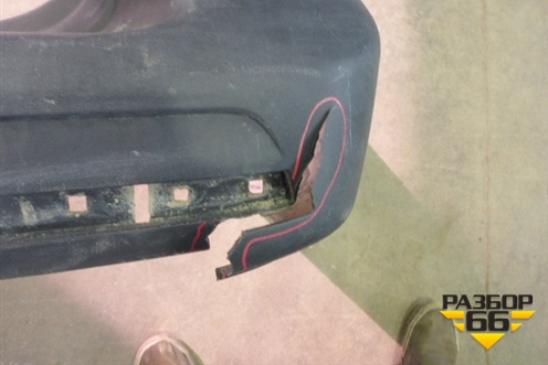 Бампер задний (после 2012г) (7E0807417A) для Volkswagen Transporter T5 с 2003-2015г (Транспортер Т5)