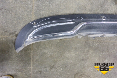 Накладка заднего бампера (под парктроник) (A2058851138) для Mercedes Benz E-Klass C207 (купе) с 2009г (Е Купе)