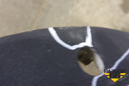 Накладка заднего бампера (под парктроник) (A2058851138) для Mercedes Benz E-Klass C207 (купе) с 2009г (Е Купе)