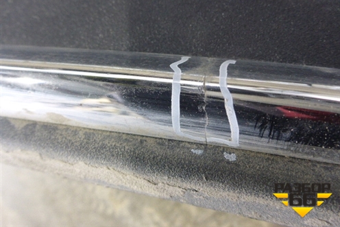 Накладка заднего бампера (под парктроник) (A2058851138) для Mercedes Benz E-Klass C207 (купе) с 2009г (Е Купе)