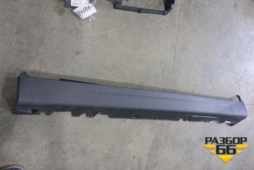 Накладка на порог наружная левая (новая) (51177294375) для BMW X5 F15 с 2013г (Х5 Ф15)