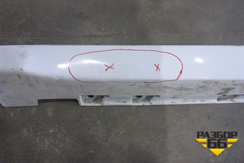 Накладка на порог наружная левая (AW93F31185A) для Jaguar XJ с 2010г