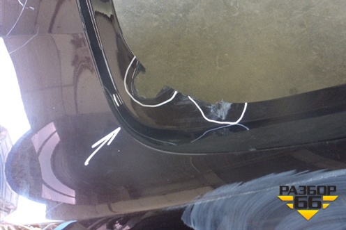 Бампер задний (под парктроник без юбки) для Opel Zafira C с 2012г (Зафира Ц)