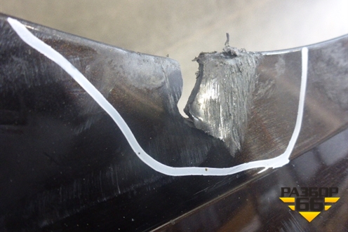 Бампер задний (под парктроник без юбки) для Opel Zafira C с 2012г (Зафира Ц)